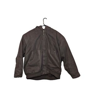 Vtg Lakin McKey Men 3XL  Duck Canvas Coat Work Jacket Fleece Lined Hooded